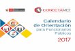 Calendario de Orientación - MEF | Gobierno del Perú · estandarizadas de activos y pasivos de enero 2017 (R.D. Nº 070-2014-EF/52.03), según el Sistema Nacional de Tesoro Público