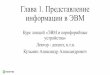 =лава 1. Представление информации в ЭМkspt.icc.spbstu.ru/media/files/2018/kuzmin/Chapter1.pdf · Иногда допускается представление