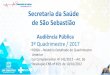Secretaria da Saúde de São Sebastião · Secretaria da Saúde de São Sebastião Audiência Pública 3º Quadrimestre / 2017 •RDQA – Relatório Detalhado do Quadrimestre 