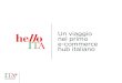 Un viaggio nel primo e-commerce hub italiano › ... › HelloITA-e-commerce-ITA.pdf · 2018-11-08 · Articoli e blog posts KOL content O2O event Multimedia content Social Hype Immagine