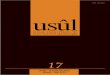 usûl › img › USL20121.pdf · usûl İslam Araştırmaları Islamic Researches | Ù ; ( {øإ ث Sayı: 17, Ocak-Haziran 2012 ISSN 1305-2632 Sahibi | Publisher İlim Yayma Vakfı
