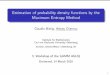 Estimation of probability density functions by the Maximum ...Estimation of probability density functions by the Maximum Entropy Method Claudio Bierig, Alexey Chernov Institute for