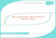 Recueil des décisions de la CLE - La communauté des ... · SMPBC - M. ROBINARD André, Passiflore – M. LE MOALE, section régionale de la Conchyliculture - III - Collège des