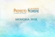 MEMORIA 2018 - Proyecto Hombre Alicante › uploads › ficheros › pagina… · - Centro de Día de Elche, - Comunidades Terapéuticas Residenciales, Centros acreditados por la