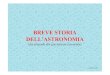 BREVE STORIA DELL’ASTRONOMIA - liceomonti.it Astronomia.pdf · BREVE STORIA DELL’ASTRONOMIA (dai primordi alla gravitazione universale) G.FANELLI 2014. ... da Tolomeo si dirà