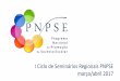 I Ciclo de Seminários Regionais PNPSE março/abril …...longo do biénio 2016/2017. •Produtos realizados •Exemplo: Projeto final, comum às turmas do 7º ano, para apresentar