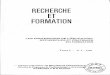 revue RECHERCHE ET FORMATION - Institut Français De L ...ife.ens-lyon.fr/publications/edition-electronique/recherche-et... · de Grenoble. LES THÈSES CONCERNANT LES PROFESSIONS