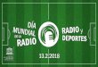 Día Mundial de la Radio - UNESCO · Día Mundial de la Radio 13 de Febrero de 2018 El Día Mundial de la Radio brinda una oportunidad anual para celebrar la radio y cómo contribuye