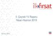II. Çeyrek Yıl Raporu Nisan-Haziran 2019 · Kariyer Planlama Erhan Erkut 3,7 n/a Microsoft Office Programları ileri seviyesi (online) tamamlandı. 2019 yılı ilk söyleşisi İlk