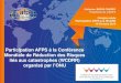 Participation AFPS à la Conférence Mondiale de Réduction ... · SOMMAIRE 1 – La WCDRR 5 2 – Agenda 3 – Le stand “France” 3.1 Les participants 3.2 Le stand 3.3 Le side-event