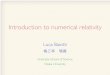 Introduction to numerical relativity Introduction to numerical relativity ... â€¢ Spacetime geometry