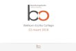 Welkom bij Bo College 22 maart 2018 · 2019-01-07 · 27 maart 2018 Agenda • 13.00 –13.20 Presentatie kraamzorg de Zorgboog IGO JIJWIJ ( Helmond) • 13.20 –14.10 IGO Annature