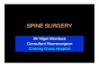 SPINAL SURGERY LECTURE-WEB PRESENTATION€¦ · Back pain : Statistics • GP consultations 14,000,000 • Hospital OP 1,600,000 •Xrays 1,500,000 • NHS physio 1,000,000 •Oeo