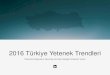 2016 Türkiye Yetenek Trendleri - Limitsiz Koçluk · 2016 Türkiye Yetenek Trendleri Yetenekli Çalıanların Nasıl İe Alınmak İstediğini Gösteren Veriler ... durum Türkiye'deki