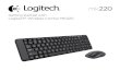 Getting started with Logitech® Wireless Combo MK220 · 2013-10-15 · Logitech® Wireless Combo MK220 6 English Help with setup: keyboard and mouse are not working «Check the orientation