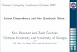 Kim Bowman and Zach Cochran Clemson University and ...goddard/MINI/2004/BowmanCochran.pdf• After writing out the prime factorizations of these B-smooth numbers, take the exponents