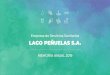 LAGO PEÑUELAS S.A. › memoria_anual_2019.pdfCon fecha 25 de abril de 2013 se firmó una transacción entre ESVAL y Lago Peñuelas que puso fin a una controversia surgida entre las