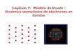 r y con momento medio k . El < 1 . Las ecuaciones que rigen elmatcon/apuntes/cap07.pdf · Dinámica semiclásica de electrones en bandas Un partícula clásica en un campo EM externo
