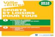 SPORTS ET LOISIRS POUR TOUS - Istres · 2020-01-13 · Multi-sports : apprentissage des différents sports tels que les jeux de ballons, raquettes et sport de combat. Natation : approfondissement