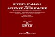 PER LE SCIENZE GIURIDICHE · Libertà della scienza e finalità di pace della Costituzione «Clausola civile» ... la presentazione dell ... ritto commerciale dell’Italia unita),