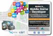 Mobile Game Developer - Sinergie Reggio Emilia...Il corso avrà una durata di 40 ore di lezione frontale, suddivise in 5 incontri da 8 ore. Gli argomenti trattati durante il corso