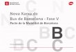 Informe Nova Xarxa de d’estiu 2011 Bus de Barcelona - Fase V · o Le parades de NXB venen molt definides pels intercanviadors i buscant una distància de 350-400m. o Les parades
