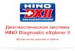 HINO Diagnostic eXplorer II - AutoCD.BIZ · 2015-09-16 · hino dx i при взаимодействии с большим объёмом данных, невозможность