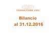 Progetto di Bilancio al 31 dicembre 2016 - Fondazione CRC · Progetto di Bilancio al 31 dicembre 2016 9 RELAZIONE SULLA GESTIONE Introduzione Lo scenario di riferimento nel 2016 Il