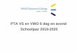 PTA VS en VWO 6 dag en avond Schooljaar 2019-2020 · 2019-09-29 · PTA VS en V6 Vavo Rijnmond College 2019-2020 Gebruik woordenboek Tenzij nadrukkelijk vermeld, is het gebruik van