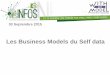 Les Business Models du Self datamesinfos.fing.org/.../10/slides_atelier_30sept2015_BM.pdfProposition de valeur Modèle de revenu 41 services analysés Domaines d’usage Mode de restitution