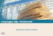 Linguaggio SQL: fondamenti M - polito.it · Nello standard SQL-92 è stata introdotta la possibilità di specificare i vincoli di integrità in modo dichiarativo, affidando al sistema