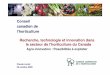 Conseil canadien canadien de de l’horticulture Recherche ... · Poursuite par le CCH de la planification de la grappe agro-scientifique canadienne pour l’horticulture Date : octobre