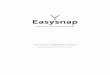 GENNAIO/JANUARY 2014 - Easysnap Technology · EASYSNAP CORPORATE GUIDE Logo Easysnap con pay off | Easysnap logo with claim COLORI E FONT Logo 4 colori (CMYK): c93m87y29k25 + c79m21y26