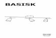 BASISK · 2019-02-13 · Minimalna bezpieczna odległość od oświet-lonego przedmiotu: 0,3 metra. Lampa może spowodować pożar, jeśli odległość ta nie zostanie zachowana