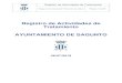 Registro de Actividades de Tratamiento Ayuntamiento de Sagunto€¦ · Registro de Actividades de Tratamiento Reglamento Europeo de Protección de datos personales Página 6 de 96