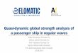 Quasi-dynamic global strength analysis of a passenger ship ... · • COGz and moments of inertia as input • Displacement and COG from hydrostatics Hydrodynamic calculation carried