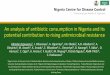 An analysis of antibiotic consumption in Nigeria and its ...regist2.virology-education.com/presentations/2019/... · An analysis of antibiotic consumption in Nigeria and its potential