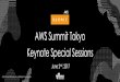AWS Summit Tokyo Keynote Special Sessionsd36cz9buwru1tt.cloudfront.net/jp/summit2017/Keynote_Day4.pdf · 2017-06-07 · Keynote Special Session 1 –Amazon Dash/DRS Kris Davies Sr