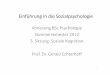 Vorlesung BSc Psychologie Sommersemester 2012 3. Sitzung ... · 3. Sitzung: Soziale Kognition Prof. Dr. Gerald Echterhoff 1. Inhalte der Sitzung • Autopilot – Schemata, Skripte