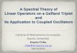 A Spectral Theory of Linear Operators on a Gelfand Triplet ... · generalized spectrum singularities of an analytic continuation of the resolvent (on a Riemann surface). The first