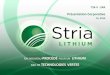 Présentation Corporative - Stria Lithium Incstrialithium.com/wp-content/uploads/2014/12/STRIA... · Présentation Corporative T4, 2014. 2 Avertissement • Cette présentation contient