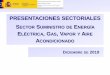 PRESENTACIONES SECTORIALES SECTOR SUMINISTRO DE …...Producción, transporte y distribución de energía eléctrica (Grupo 35.1, CNAE-2009) Producción de gas; distribución por tubería