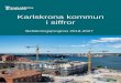 Karlskrona kommun i siffror · BEFOLKNINGSPROGNOS FÖR KARLSKRONA KOMMUN 2018-2027 INLEDNING Denna rapport redovisar en befolkningsprognos för Karlskrona kommun 2018-2027. Till grund
