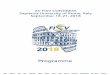 Presentazione standard di PowerPoint · 1 Tuesday, September 18 11.00-13.00 Registration 13.30-13.50 Opening & Welcome (Aula Magna) Eugenio Gaudio – Rector, Sapienza University