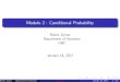 Ruben Zamar Department of Statistics UBCruben/Stat321Website/Lectures/Slides2.pdf · Ruben Zamar Department of Statistics UBC ()Module 2 January 16, 2017 3 / 61. DEFINITION OF CONDITIONAL