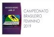 CAMPEONATO BRASILEIRO FEMININO 2019 - CBHP · O CAMPEONATO O Campeonato Brasileiro Feminino é um evento oficial anual, organizado sob a responsabilidade do comitê técnico de Hockey