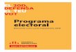 Programa electoral - AEPSAL...Compartint els anhels de la majoria social que es vol emancipar socialment i nacionalment, anem al Congrés dels Diputats a culminar el procés d'independència