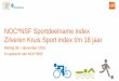 NOC*NSF Sportdeelname index Zilveren Kruis Sport index t/m ... · • 53% is in december 2015 een regelmatige sporter en heeft 4x per maand of vaker gesport, dit is vergelijkbaar