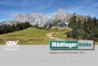 Mödlinger Hütte - Alpenverein...Erlebnisgeschenke Inklusivleistungen • Aufenthalt in der Mödlinger Hütte für 2 • 2x Übernachtung im urigen, einfachen Doppelzimmer oder im