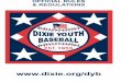 ˙ ˇ˝˘ ˛ ˚ˆ 2013 2014 - Dixieyouth+baseball/pdf/2014+DYB+Rule+Book+-+Final.pdfFront Row (kneeling): Christian Sevilla, Jarrett Elmore, Dariyan Pendergrass, Rylan Howle, Jenkins